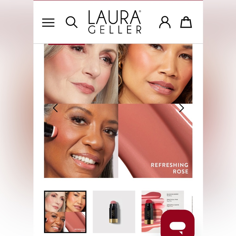 Laura Geller Serum blush Cheek Tint FARD A JOUES (Shade Refreshing 🌹 - Picture 11 of 13